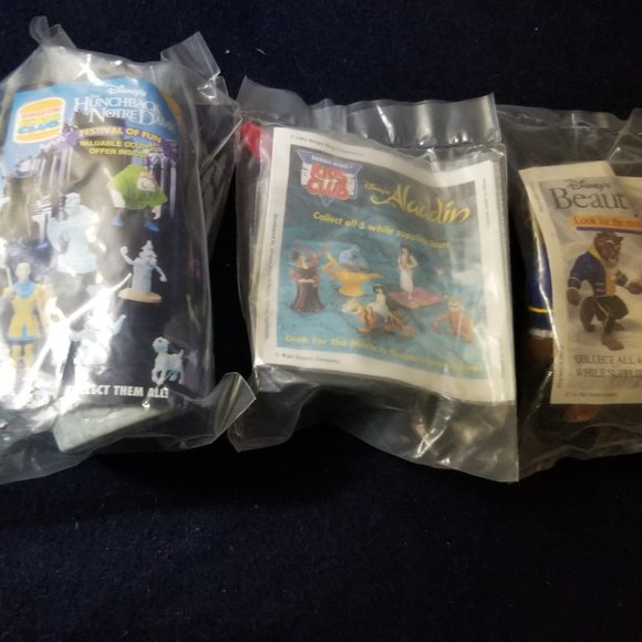 NIB NWOT 90s Disney BK Jafar, Beast, gargoyle toys - Picture 4 of 4